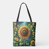 Surreal Sunblumen Tasche (Rückseite)