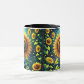 Surreal Sunblumen Tasse (Zentrum)