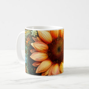 Surreal Sunflower Symphony Kaffeetasse