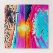 Surreal Sunset Beach Puzzle (Horizontal)