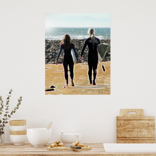 Surreal Surfsafari Poster 1 (Küche)