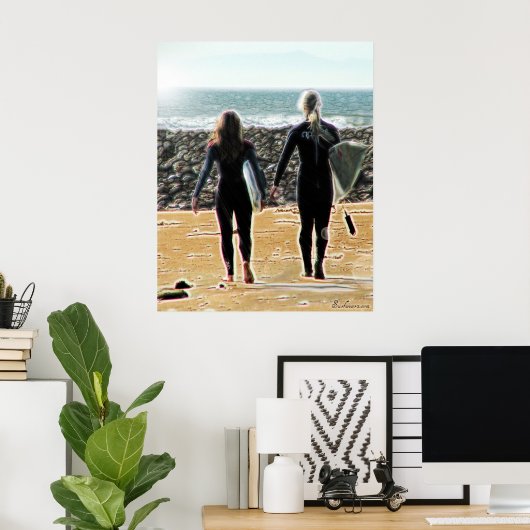 Surreal Surfsafari Poster 1 (Heimbüro)