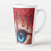 Surreal süße große blaue Augen Milchtasse (Rechts)