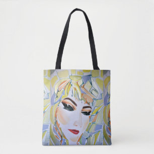 Surreal Swedish Fashionista Vivid Portrait Tasche