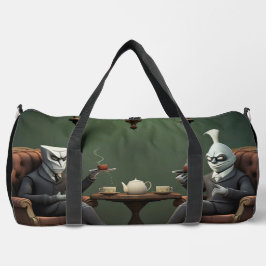Surreal Tea Zeit auf der seltsamen Seite. 11 Duffle Bag