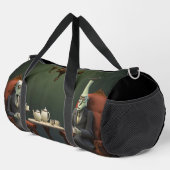 Surreal Tea Zeit auf der seltsamen Seite. 18 Duffle Bag (Rechte Ecke)