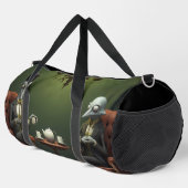 Surreal Tea Zeit auf der seltsamen Seite. 7 Duffle Bag (Rechte Ecke)