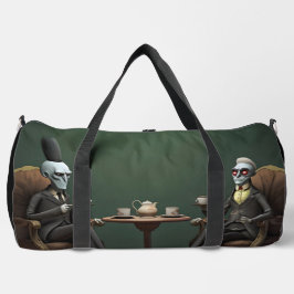 Surreal Tea Zeit auf der seltsamen Seite. 9 Duffle Bag