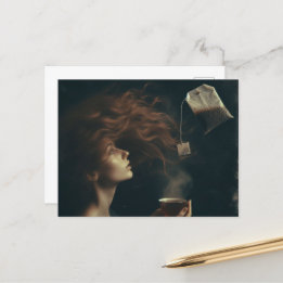 Surreal Teatime Postkarte