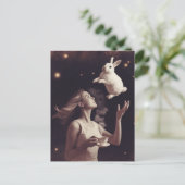 Surreal Tee mit dem weißen Sonnenschein Postkarte (Stehend Vorderseite)