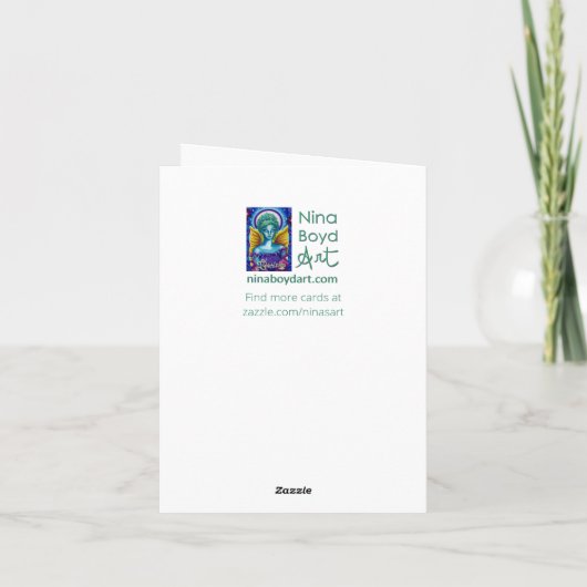 Surreal-Theme-Grußkarte Feiertagskarte (Rückseite)