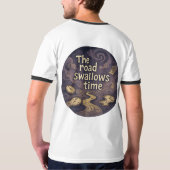 Surreal Time Vortex Graphic T - Shirt (Schwarz voll)