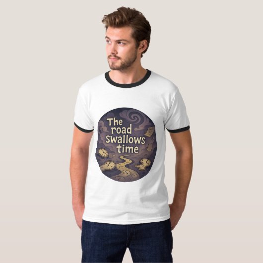 Surreal Time Vortex Graphic T - Shirt (Vorne ganz)