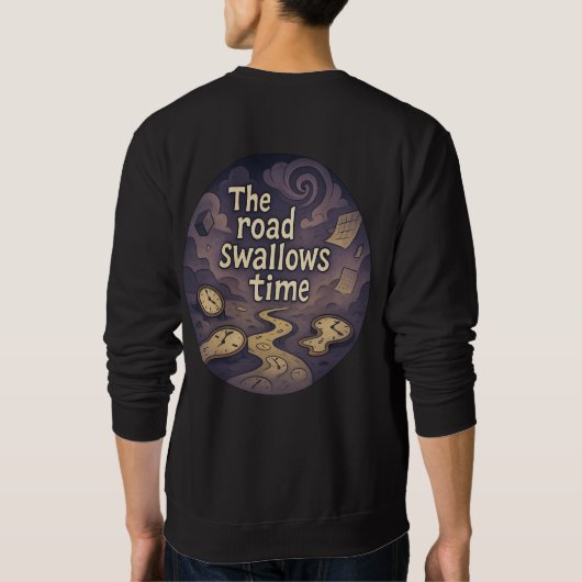 Surreal Time Vortex Graphic TeeT-Shirt Sweatshirt (Rückseite)
