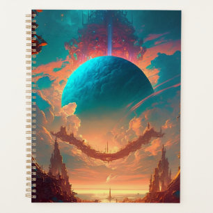 Surreal Towers Planet Visionäre Landschaft Planer