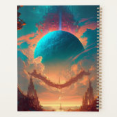 Surreal Towers Planet Visionäre Landschaft Planer (Rückseite)