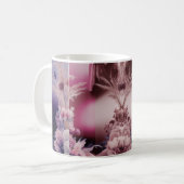 Surreal traumhafte florale Split-Panel-Kunst-Klass Kaffeetasse (Vorderseite Links)