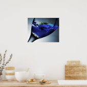 Surreal Tropical Island im Weinglas Poster (Küche)