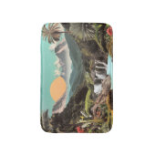 Surreal Tropisches Tal mit Wasserfällen Badematte (Vorderseite Vertikal)