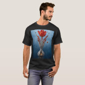 Surreal Tulip Fantasy Art T-Shirt (Vorne ganz)