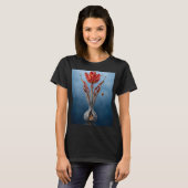 Surreal Tulip Fantasy Art T-Shirt (Vorne ganz)