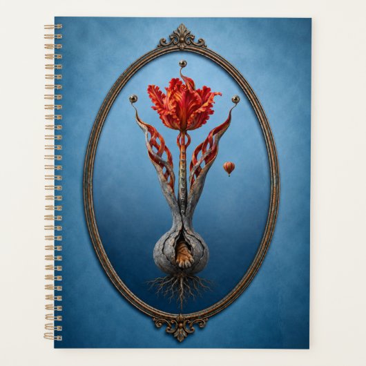 Surreal Tulip Fantasy Hardcover Notebook Planer (Vorderseite)