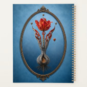 Surreal Tulip Fantasy Hardcover Notebook Planer (Rückseite)