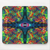 Surreal Twisted Trippy Eye Visionary Oil Painting  Mousepad (Vorne)
