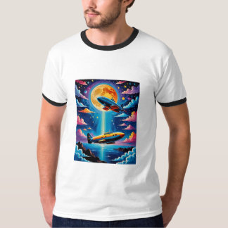 Surreal U-Boot Moonlift T Shirt Design