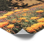 Surreal UFO Above Mountain Lake with Planets Poster (Ecke)