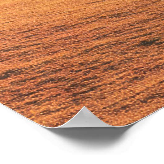 Surreal UFO Over Rustic House Poster (Ecke)