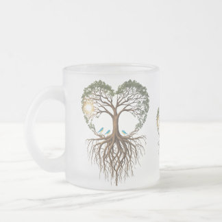 Surreal Unconditional Love Frosted Glass Mug Mattglastasse