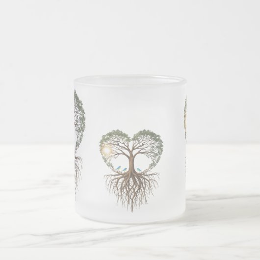 Surreal Unconditional Love Frosted Glass Mug Mattglastasse (Mittel)