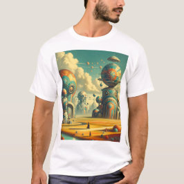 Surreal Vibranly Retrofuturistic Wonderland T-Shirt