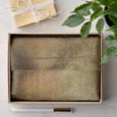 Surreal viktorianische Goldlandschaft mit Schrift Seidenpapier (Geschenk)