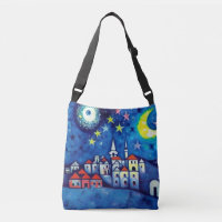 Surreal Village Cross-Body-Tasche