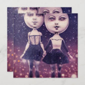 Surreal Vintag Moon Face Dolls (Vorne/Hinten)
