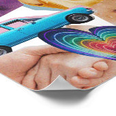 Surreal Vintage verrückte Kunst Poster (Ecke)