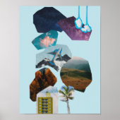 Surreal Vintage verrückte Kunst Poster (Vorne)