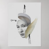 Surreal Vintage verrückte Kunst Poster (Vorne)