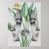 Surreal Vintage verrückte Kunst Poster (Vorne)