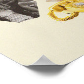 Surreal Vintage verrückte Kunst Poster (Ecke)