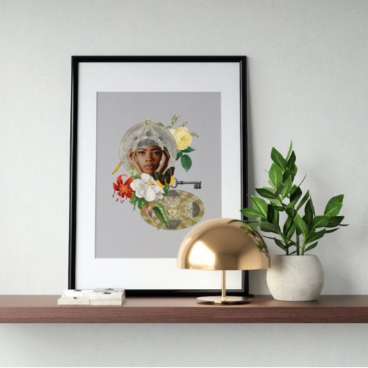 Surreal Vintage verrückte Kunst Poster