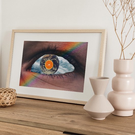 Surreal Vintage verrückte Kunst Poster