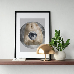 Surreal Vintage verrückte Kunst Poster