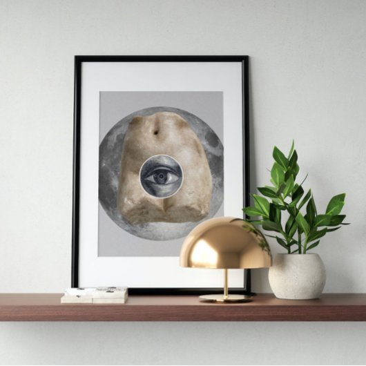 Surreal Vintage verrückte Kunst Poster