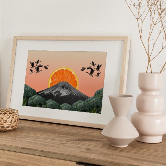 Surreal Vintage verrückte Kunst Poster