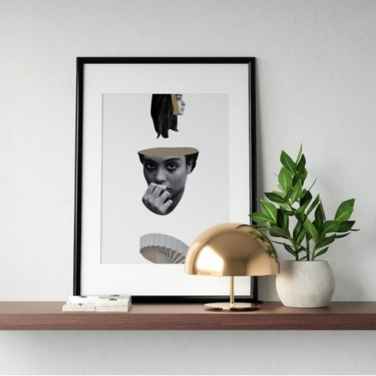 Surreal Vintage verrückte Kunst Poster