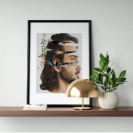 Surreal Vintage verrückte Kunst Poster