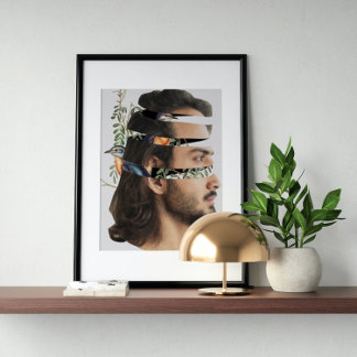 Surreal Vintage verrückte Kunst Poster